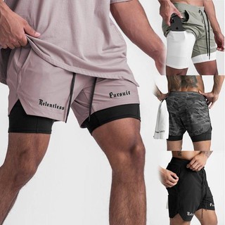 Summer New Men's Shorts Muscle Workout Brothers Running Training Pants Breathable Quick-Drying Oversized Track Pants KBtG