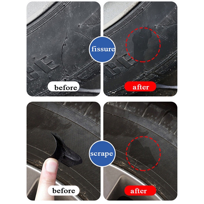 New Rubber Tire Repair Liquid 30ml Artifact Glue Cracks Adhesive Strong Bond