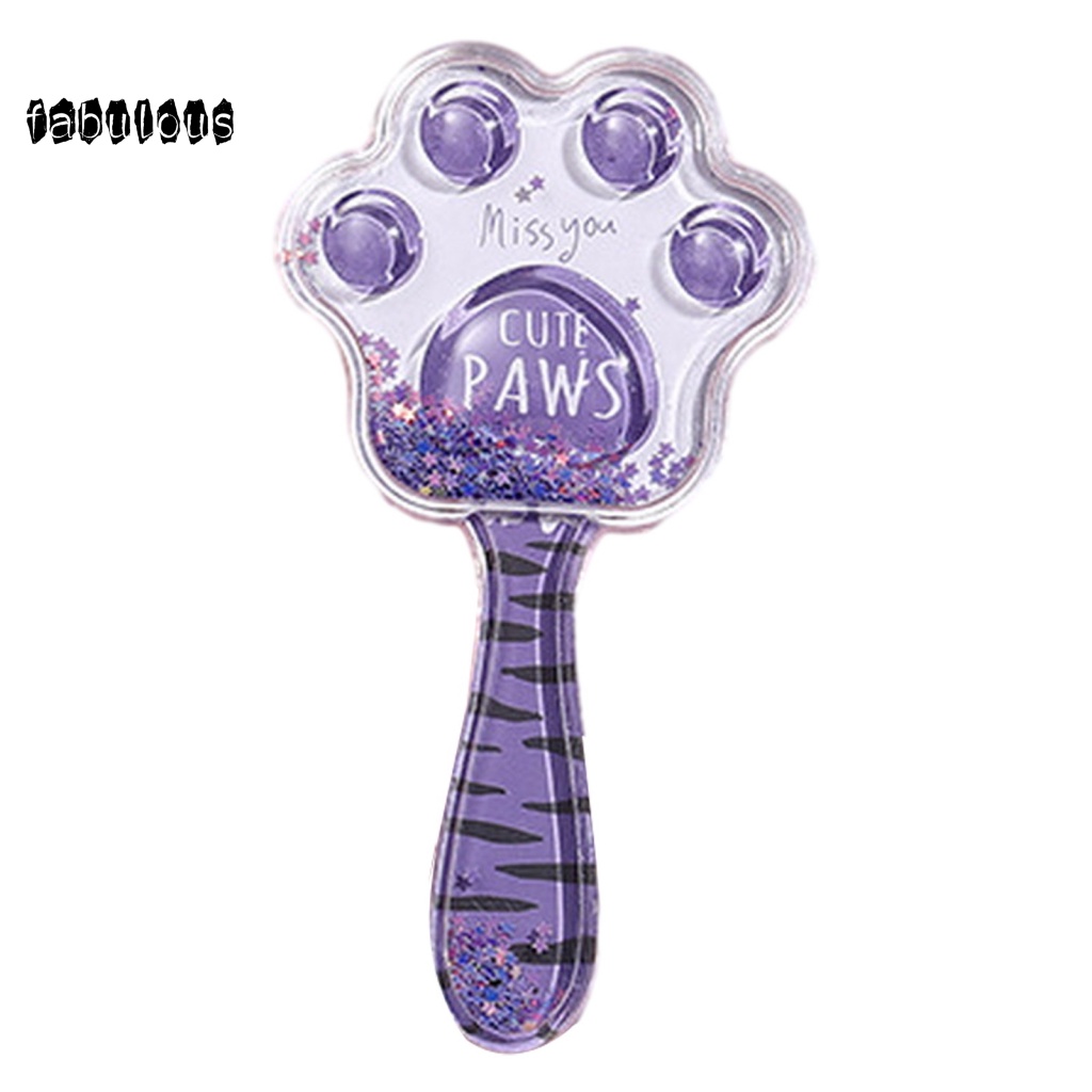 Lược Chải Tóc air cushion Chống Tĩnh Điện Hình Bàn Chân Mèo Hoạt Hình Cho Bé Gái