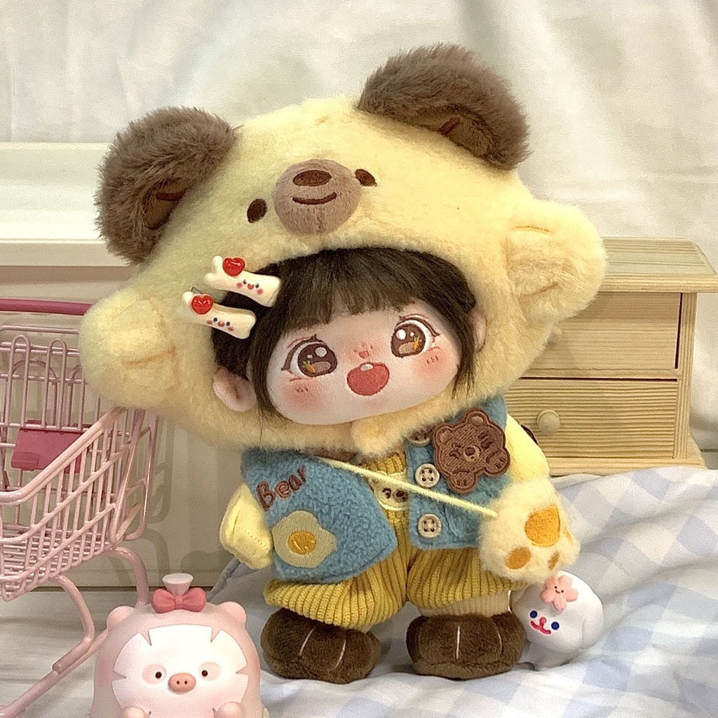 Baby island Bộ Quần Áo Búp Bê cotton 20cm Phong Cách yolk 1028