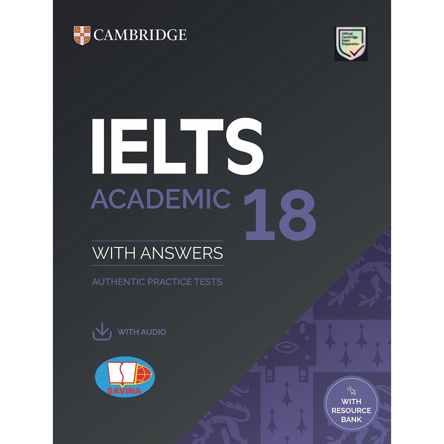 Sách Cambridge IELTS 18 Academic - With Answer + Audio