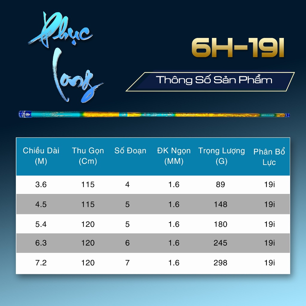 Cần câu tay Phục Long F1 chuyên câu đơn câu đài. Cần câu tay giá rẻ tặng kèm