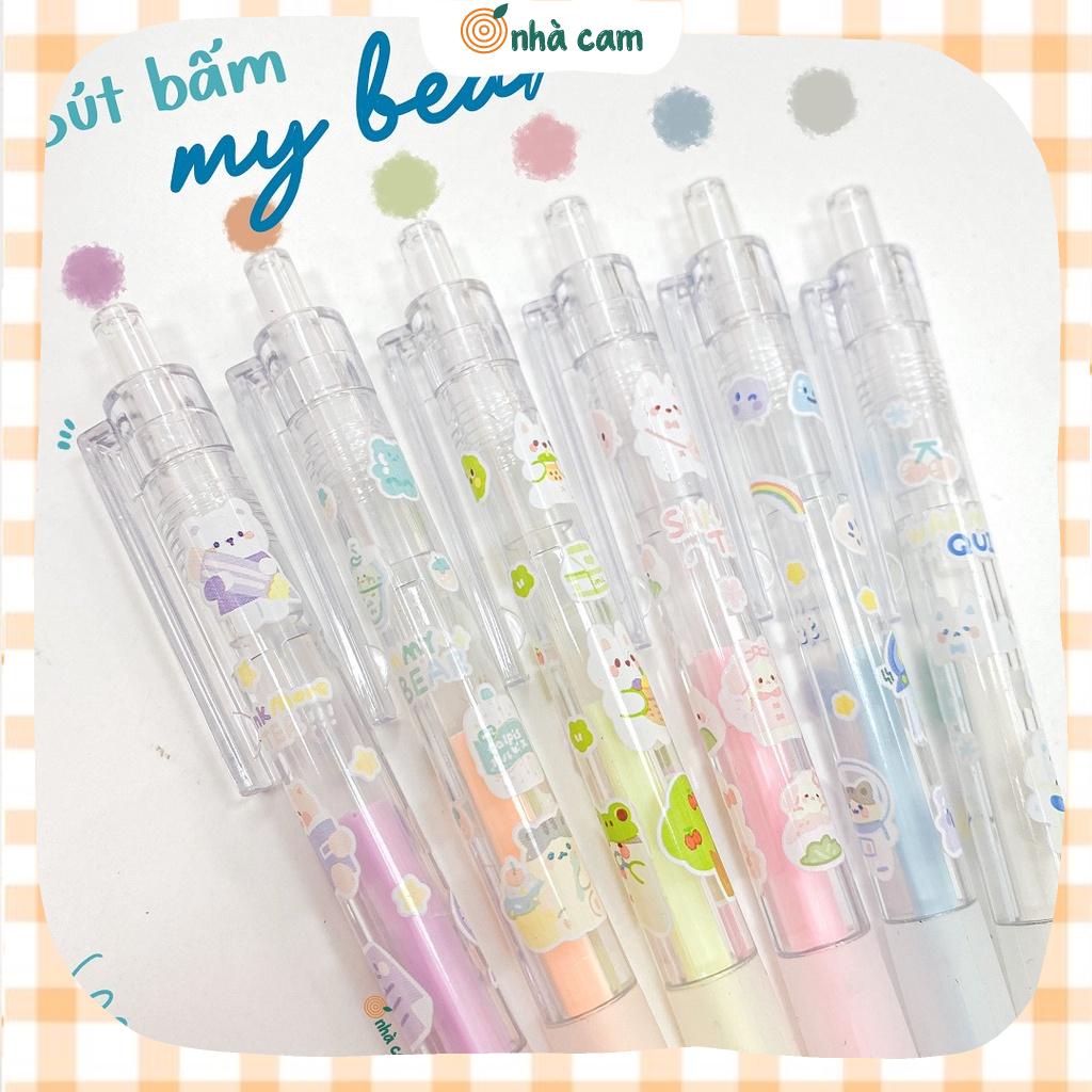 Bút Keo Dán Dạng Bấm My Bear Nhà Cam