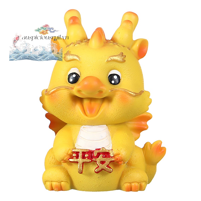 Tượng Rồng Trung Hoa Bằng Nhựa resin Trang Trí Bàn Điều Khiển Xe Hơi auspiciousrui1 2024