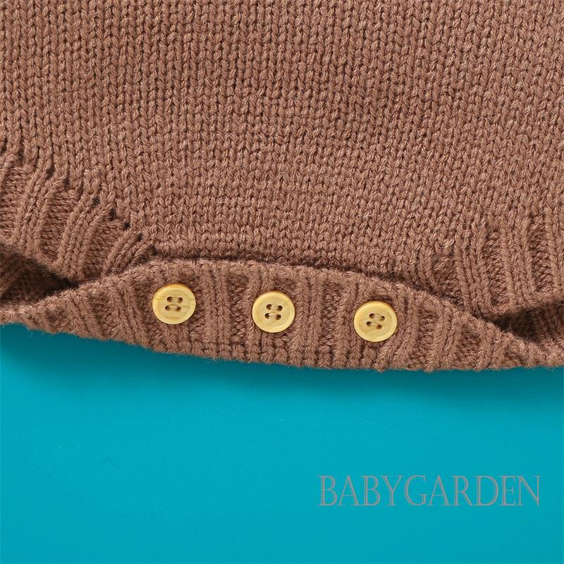 Áo Liền Quần Đan Len Không Tay Thêu Hình Giáng Sinh Cho Bé Sơ Sinh 1-18 Tháng Tuổi