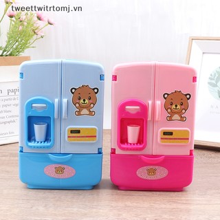Mô hình tủ lạnh mini tomj trang trí nhà bếp đồ chơi cho bé vn