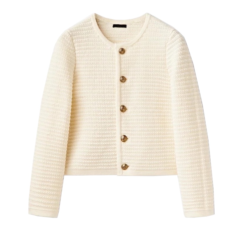 Zara Áo Khoác cardigan Dệt Kim Tay Dài Cổ Tròn Phong Cách Pháp Thời Trang Mùa Thu Cho Nữ 5666501