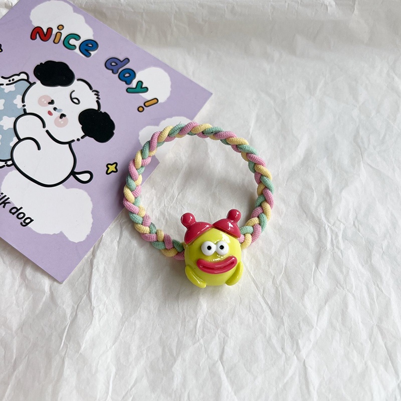 Dây Cột Tóc Nhiều Màu Họa Tiết Hoạt Hình Dễ Thương Cho Nữ