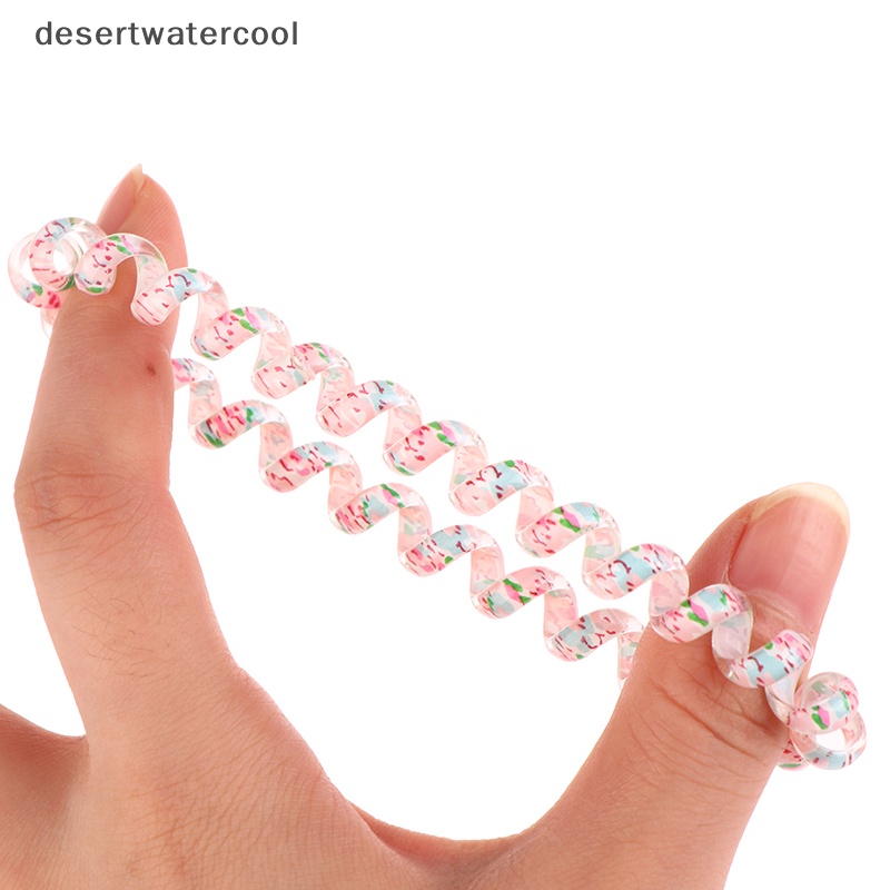 6 Dây Buộc Tóc Lò Xo Co Dãn Màu Sắc Ngọt Ngào Cho Nữ