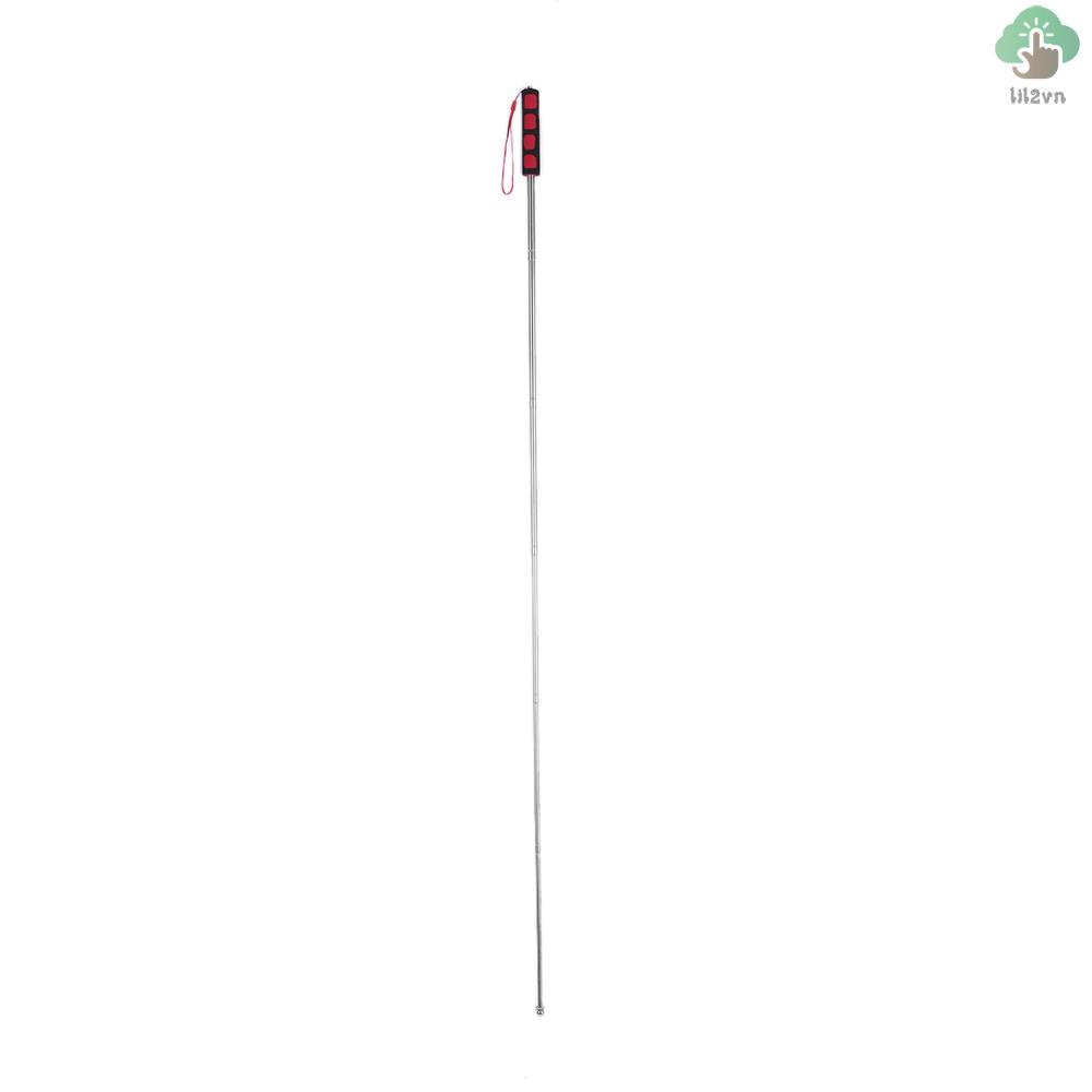 New 1.2 Meters Outdoor Flagpole Stainless Steel Telescopic Flag Pole for Teachers' Teaching Pointer Tour Guide Banner 47