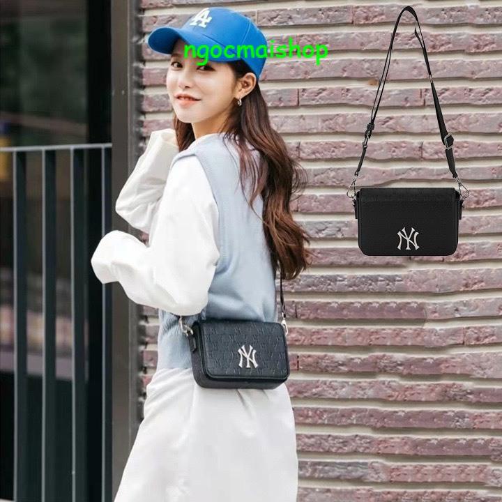 🔥SALE-Túi MLB chữ NY dáng vuông dây đeo bản to size 20 hottren thời trang trẻ  UY TÍN