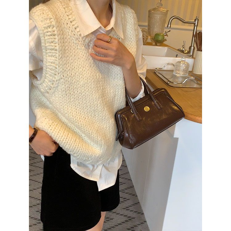 Túi Xách Da pu Đeo Vai Phong Cách retro Hàn Quốc Cao Cấp