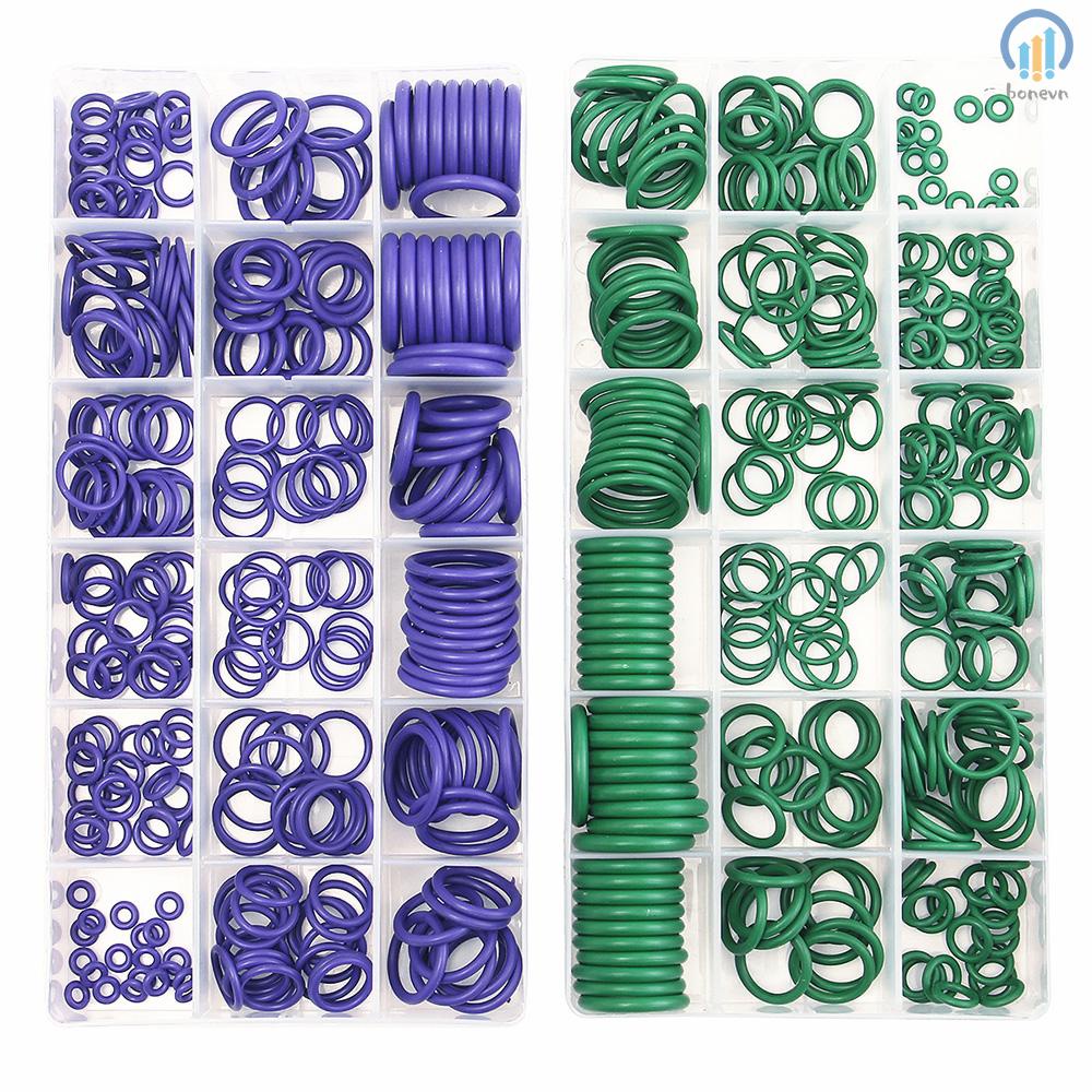 Convenient Rubber O-Ring Sealing Set for Car Airconditioning - 270Pcs Washer Seals with Plactics Box Kit