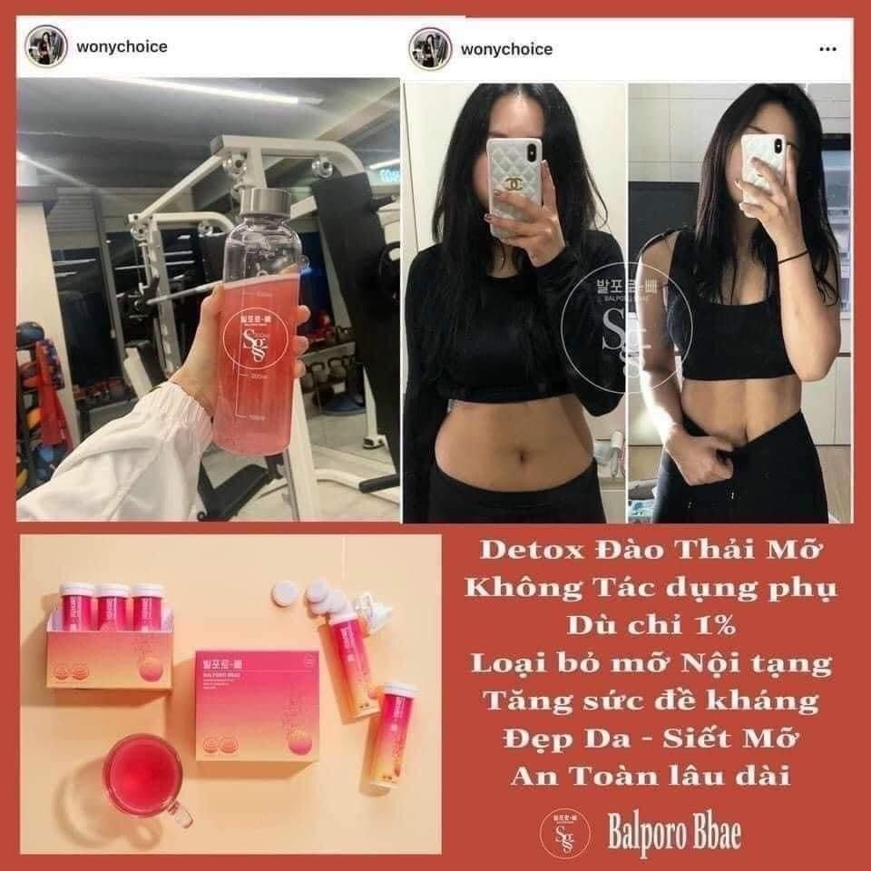 Sủi Giảm Cân BALPORO BBAE hỗ trợ giảm cân, đẹp da, đốt cháy mỡ thừa, tăng cường quá trình chuyển hóa dinh dưỡng
