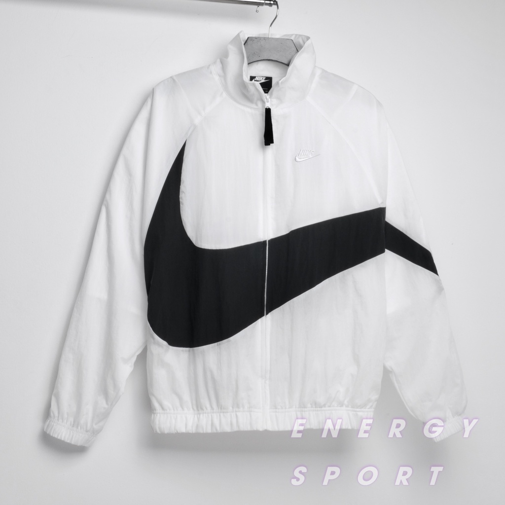 Áo Khoác Gió Unisex Cho Nam Nữ Nike Sportswear Big Swoosh Woven Jacket - Trắng