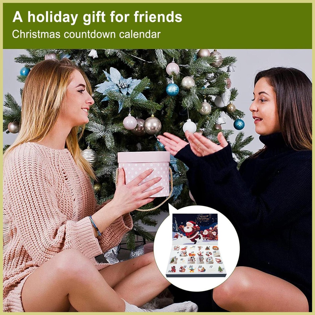 Lịch Đếm Ngược Ngày Giáng Sinh Đếm Ngược Kèm Hộp Lịch Đa Năng aseavn