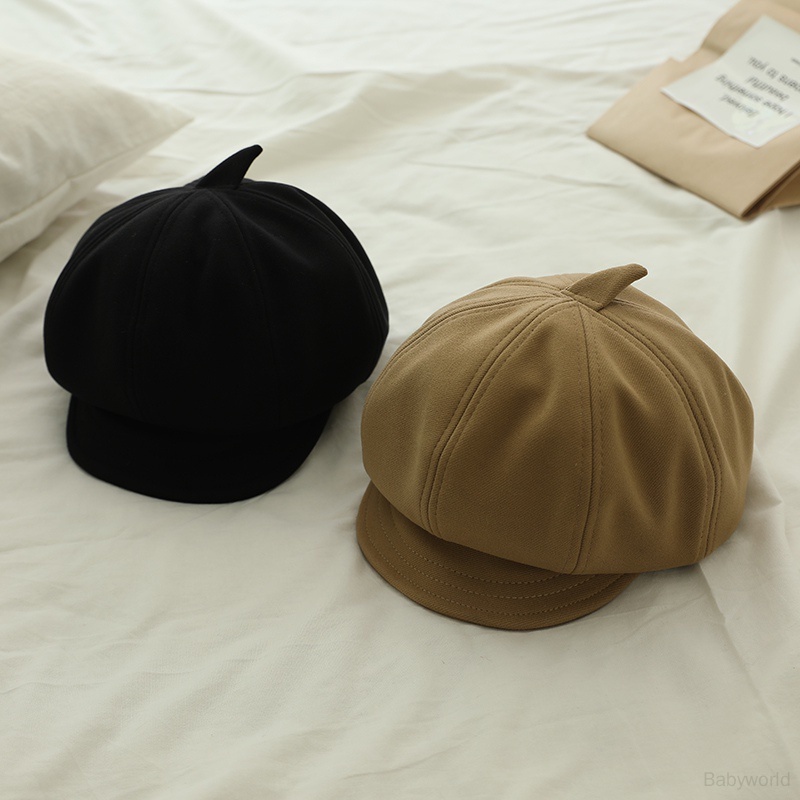 Mũ Nồi Màu Trơn Phong Cách Hàn Quốc Cho Bé Trai Bé Gái
