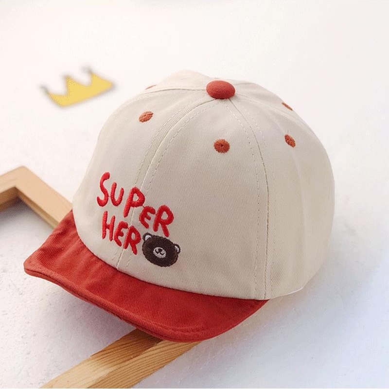 Mũ Lưỡi Trai Hình Gấu Hoạt Hình Dễ Thương Cho Bé Trai