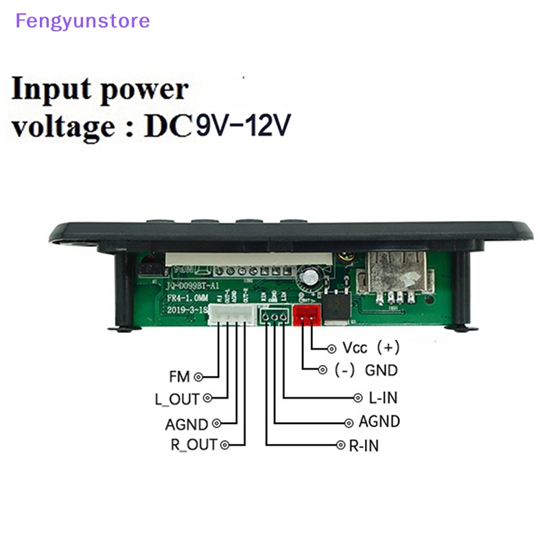 Bảng Mạch Giải Mã Âm Thanh usb tf fm radio mp3 Không Dây 5.0 9v-12v mp3