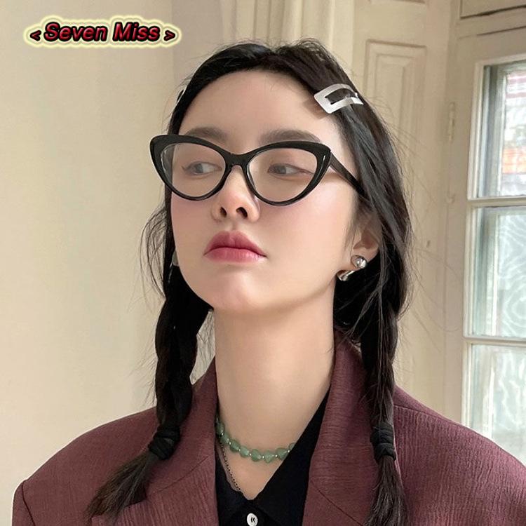 SevenMiss Mắt Kính Gọng Nhựa Phong Cách vintage Thời Trang Cho Nữ