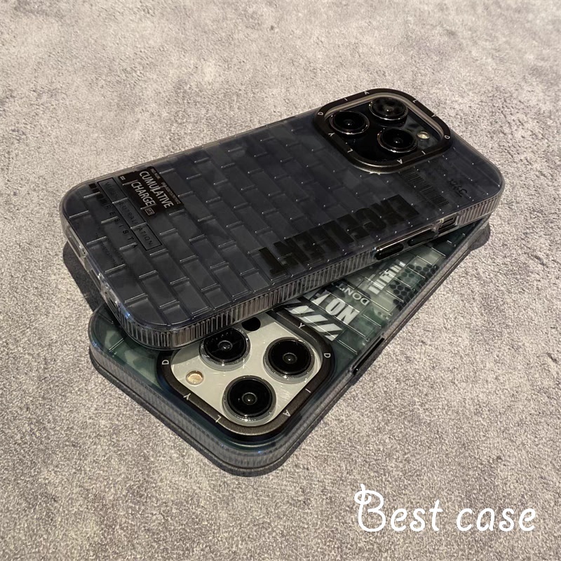 Ốp Điện Thoại Họa Tiết Gạch Rằn Ri Cho iphone 15 14 13 12 11 pro max