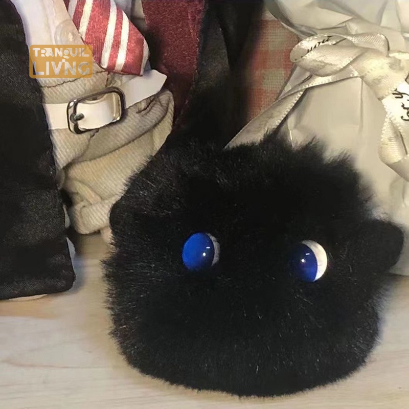 Móc Chìa Khóa Hình Búp Bê Mèo Nhồi Bông 8cm Dễ Thương Dành Cho Bé Gái / Ba Lô / Túi Xách / Trang Trí