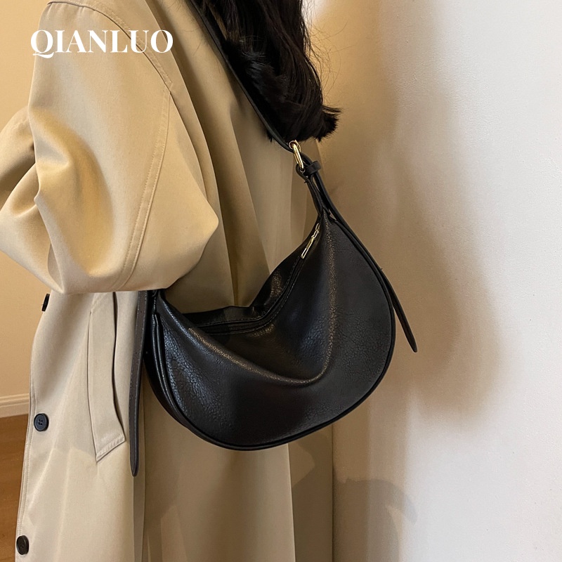 QIANLUO túi đeo chéo túi tote 2023NEW Cute Thiết kế độc đáo Phối hợp với nhiều trang phục Dành Cho Nữ GDJ2300AX2 45Z231109