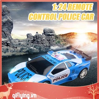 Xe cảnh sát điều khiển từ xa 2 kênh 1 / 24