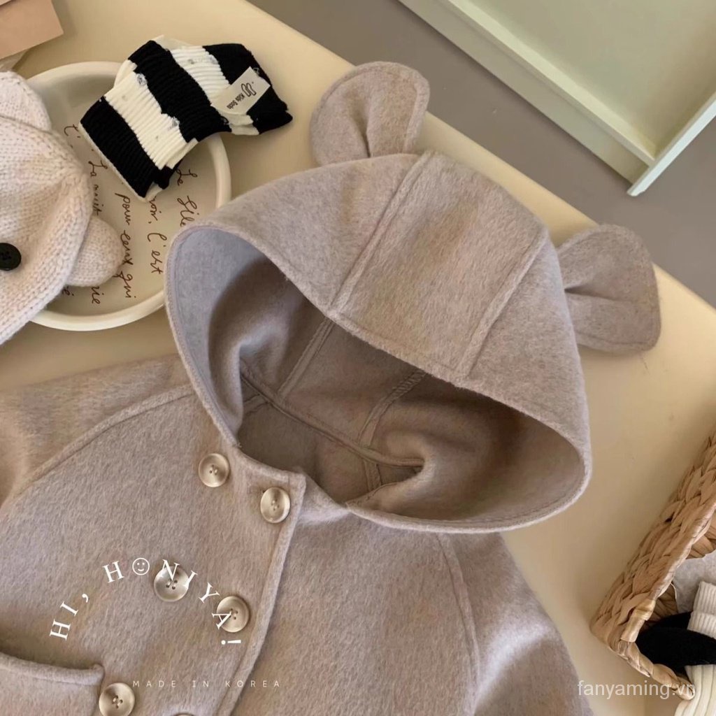 Áo Khoác Len Ba Chiều Dễ Thương Thời Trang Thu Đông Hàn Quốc 2023 me7d