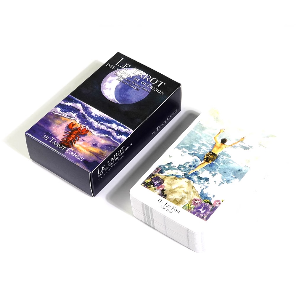 Creative The Healing Waves Tarot Cards Wizard Oceanic Deck Amazing Oracle Card
