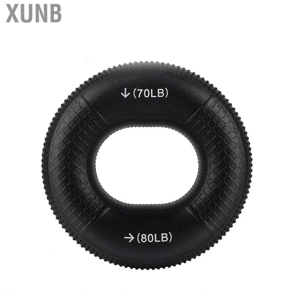 Xunb Ring Hand Exerciser Portable Silicone Dual Strength Improve Circulation Finger