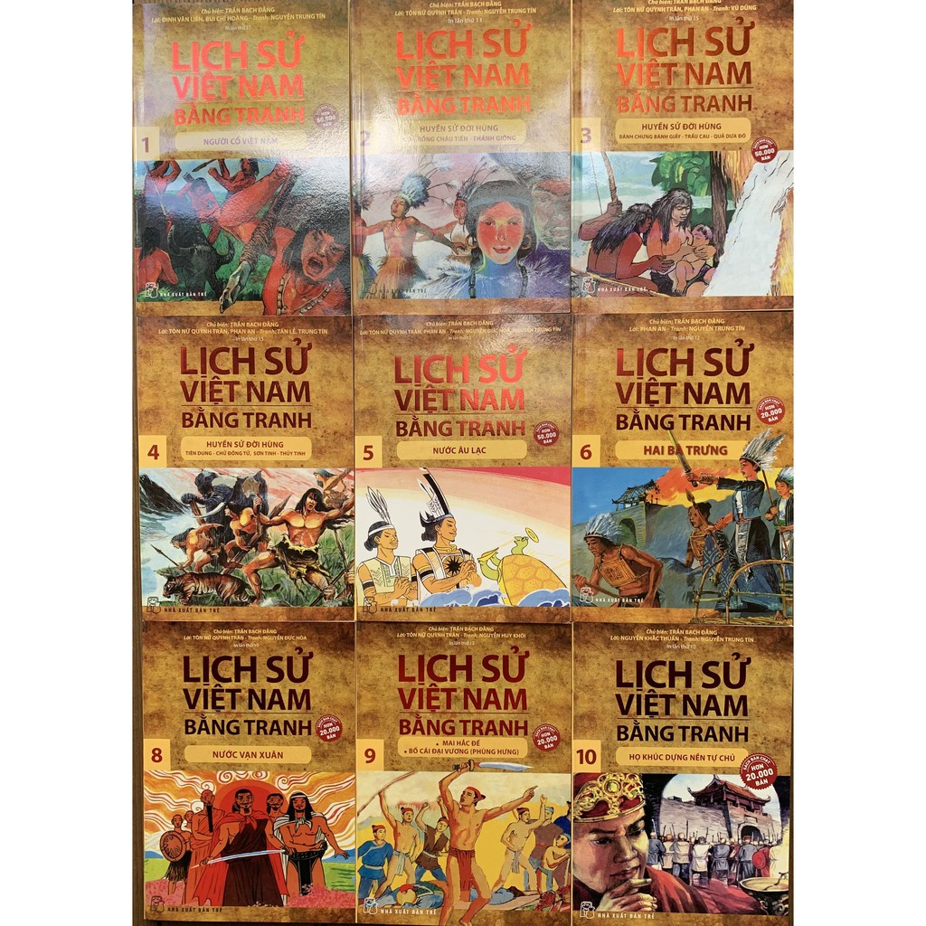 Sách-Trọn Bộ Lịch Sử Việt Nam Bằng Tranh (53 cuốn) - NXB Trẻ