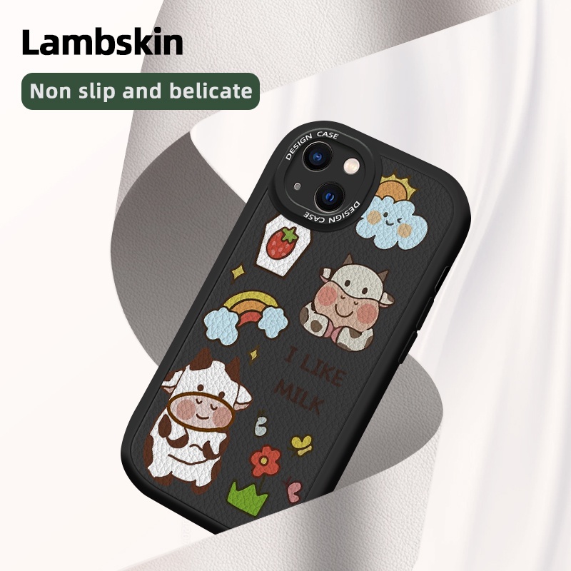 Ốp Điện Thoại Da Bò Silicon Mềm Chống Sốc Cho oppo reno 5 pro 5k 5g reno 4 reno 2 reno 2f reno 2z find x3 lite