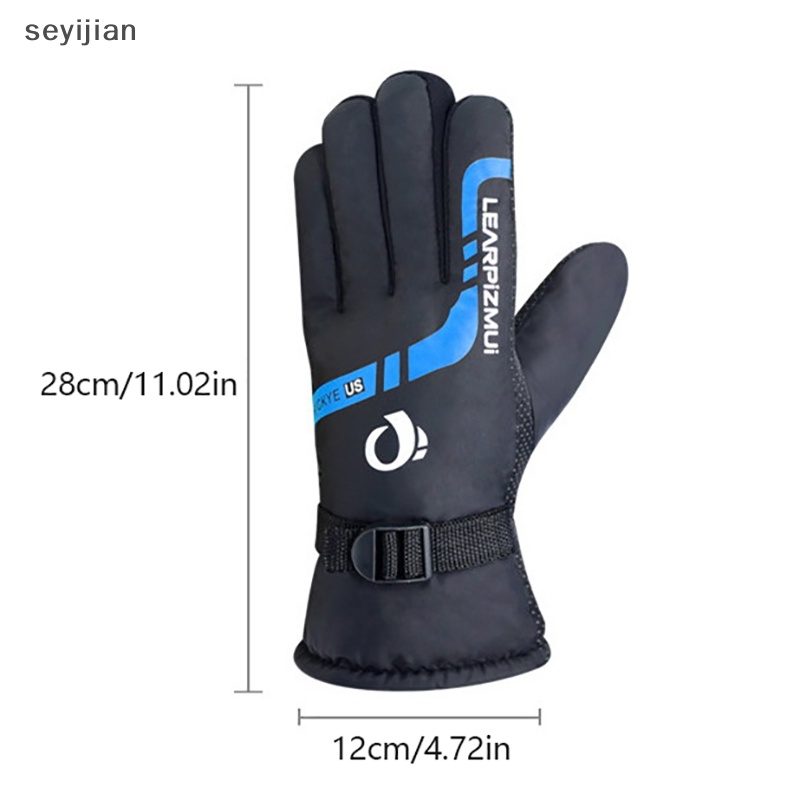Găng Tay Giữ Ấm Mùa Đông Chống Thấm Nước Dùng Khi Đi Xe Máy Trượt Tuyết Cho Nam Nữ