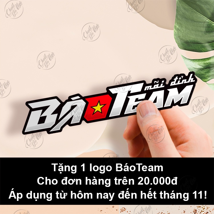 Combo 2 nhãn phản quang hoặc kim tuyến South Vietnam Scooter Team SVST decal hội nhóm trang trí xe tay gas miền nam