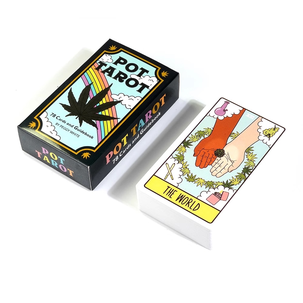 Pot Tarot Bright and Beautifully Illustrated Tarot Deck 78 Pcs Cards