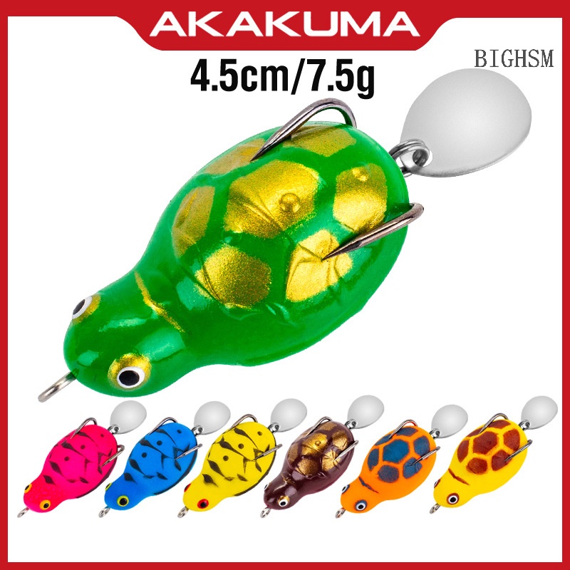 Mồi Câu Cá Giả Hình Ếch / Rùa Bằng Nhựa Mềm 4.5cm / 7.5g skk