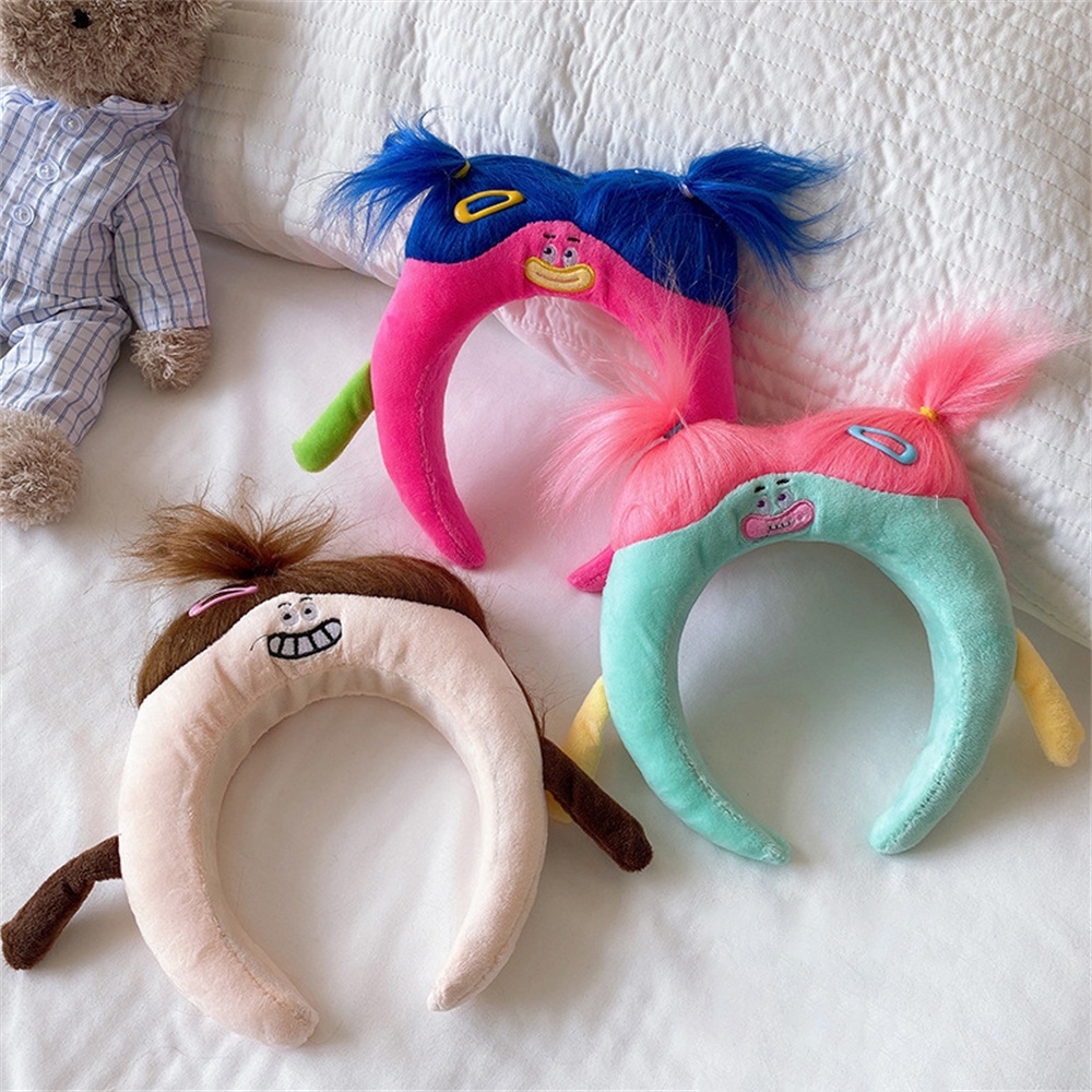 Ngọt Ngào, Dễ Thương, Hoạt Hình Ngộ Nghĩnh, Búp Bê Xấu Xí Sang Trọng Băng đô Bím Kỳ Cục/Vòng Cài Tóc Màu Kẹo đa Năng Sáng Tạo Dành Cho Nữ.