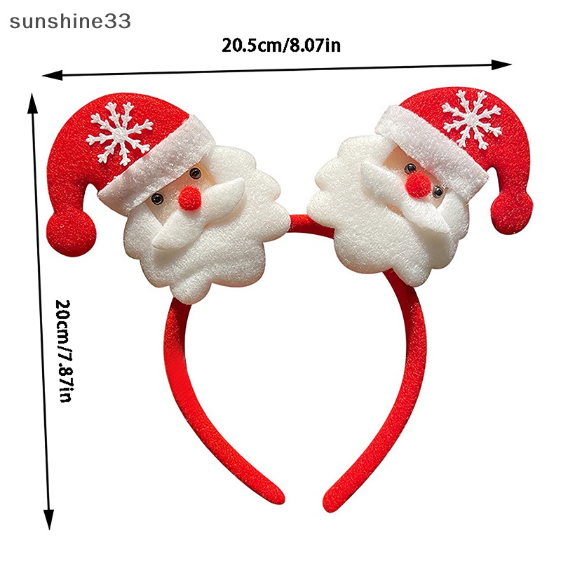 Su Băng Đô Cài Tóc Hoạt Hình Ông Già Noel Tuần Lộc Giáng Sinh Chúc Mừng Năm Mới