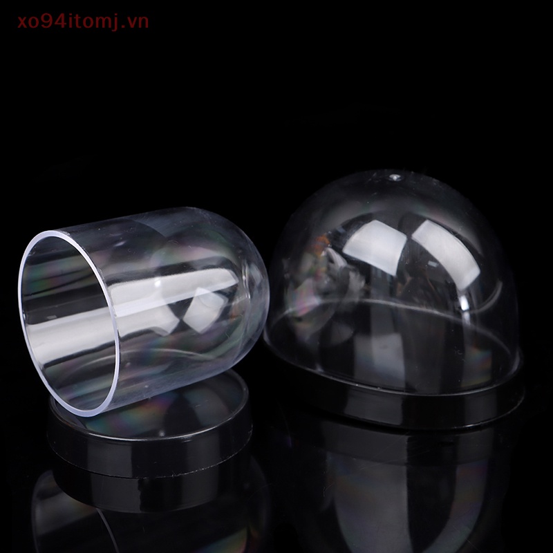 Xo94itomj Hộp Nhựa Trưng Bày Mô Hình Elip Tròn Chống Bụi Trang Trí Thủ Công cl