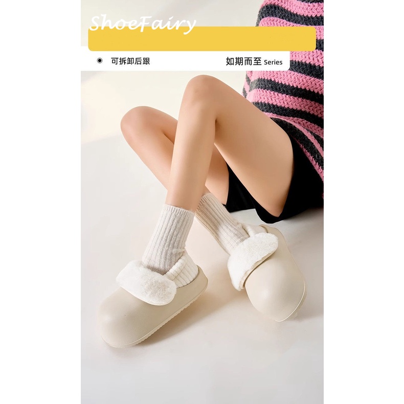 ShoeFairy  dép lông dép bông Đế Dày dép quai hậu đế cao 2023 hot trend Thiết kế độc đáo Chất liệu tốt Tự nhiên Tinh tế FMR23B0KWY 46Z231115
