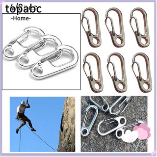 Set 4/ 8 móc khóa chữ D bằng hợp kim nhôm an toàn tiện lợi cho đi du lịch