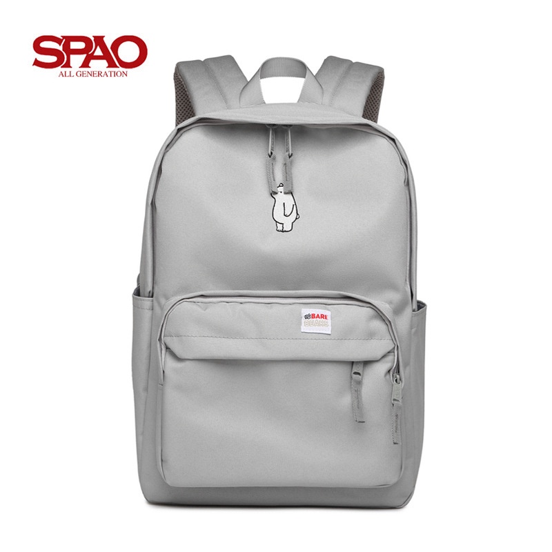 Spao Ba Lô Đựng laptop Chống Thấm Nước In Hình we bare bears