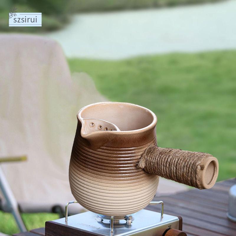 Ấm Trà Bằng Sứ Có Tay Cầm Tiện Dụng Cho Gia Đình / Khách Sạn