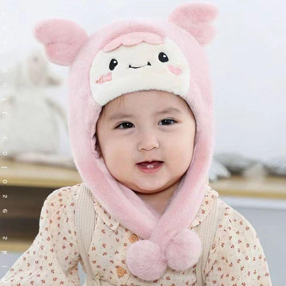 Mũ Trùm Đầu Chống Gió Giữ Ấm Tai Chất Lượng Cao Cho Bé 2-15 Tháng Tuổi