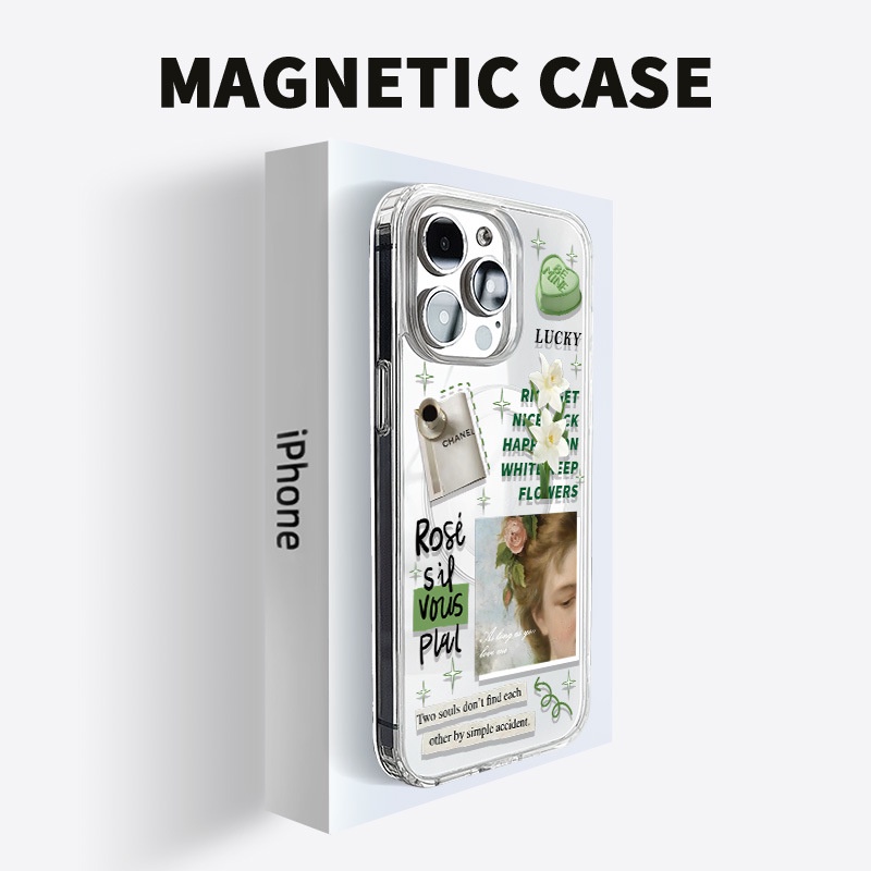 ỐP LƯNG IPHONE Ốp Điện Thoại Hai Trong Một Từ Tính Cho iphone15 / 14promax / 13 / 12 / 11 / xr / xs / x / xsmax / 7 / 8plus-DINUO
