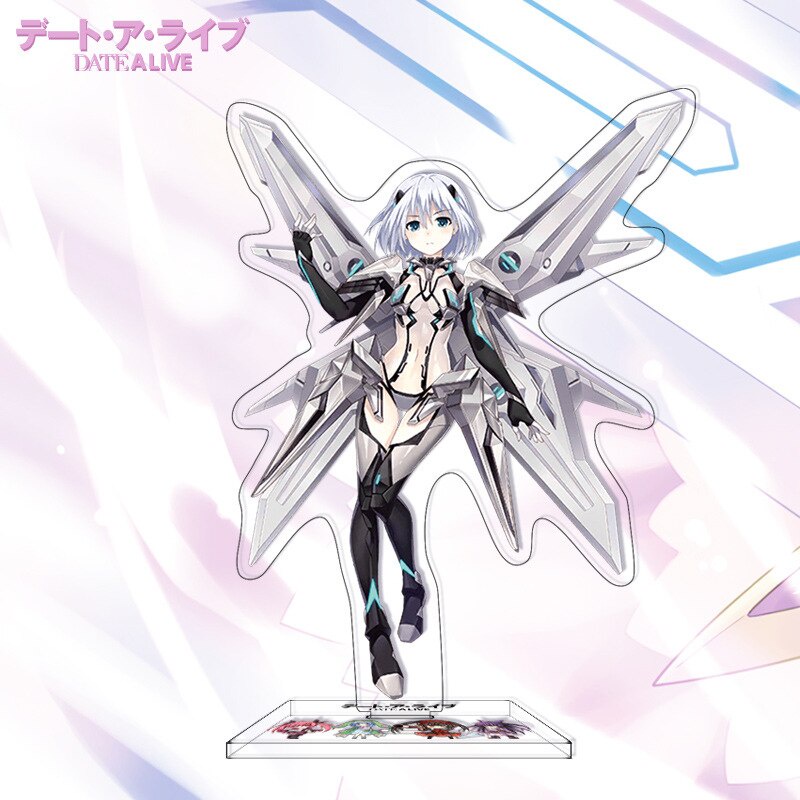 Mô hình Standee Anime Date A Live Yatogami Tohka Tobiichi Origami Tokisaki Kurumi để bàn tượng acrylic trong suốt