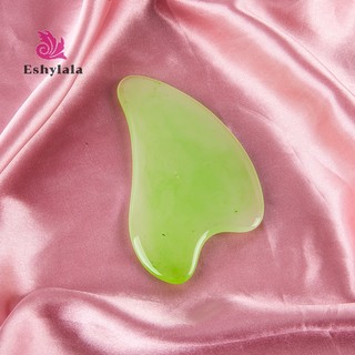 Eshylala gua sha đá massage toàn thân / cổ / mặt / cơ thể bằng ngọc bích