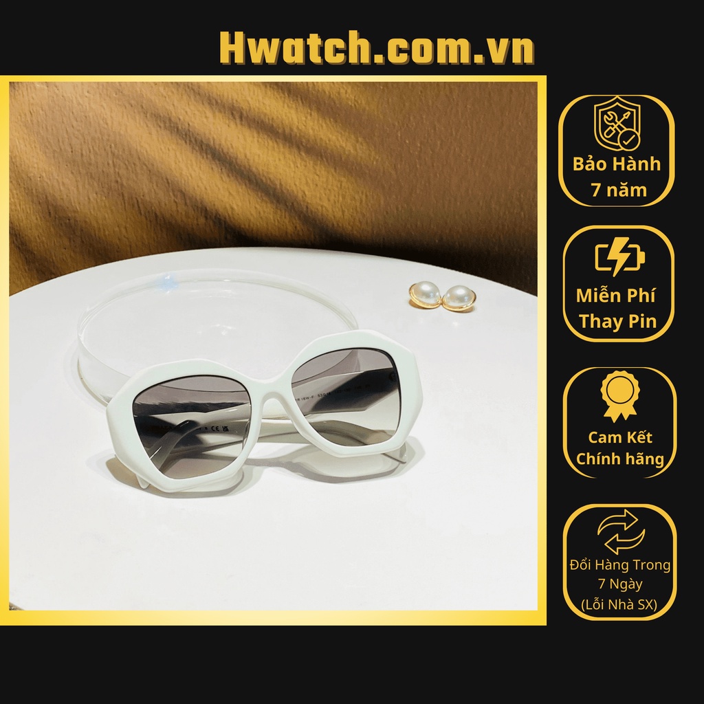 [Có sẵn] [Chính hãng] Kính Mát Nữ SPR16W 142130 Prada Prada Milano Black & White Cực Ấn Tượng Hwatch