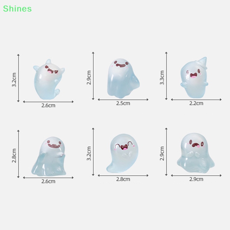 Shines Mô Hình Búp Bê Ma Phát Sáng Trong Đêm halloween mini Bằng Nhựa resin Để Bàn Trang Trí diy vn
